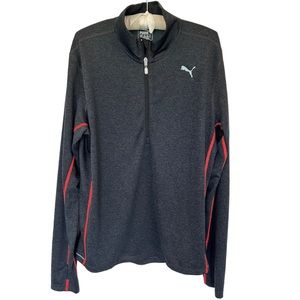 Men’s Puma Gray Half Zip Dry Cell Athletic Pullover Size XL​​